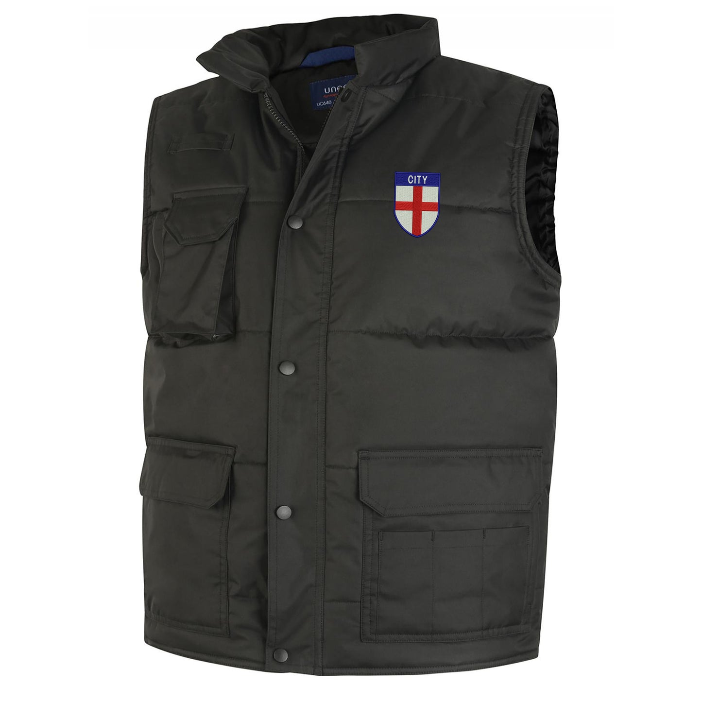 City Flag of England Shield Embroidered Super Pro Body Warmer