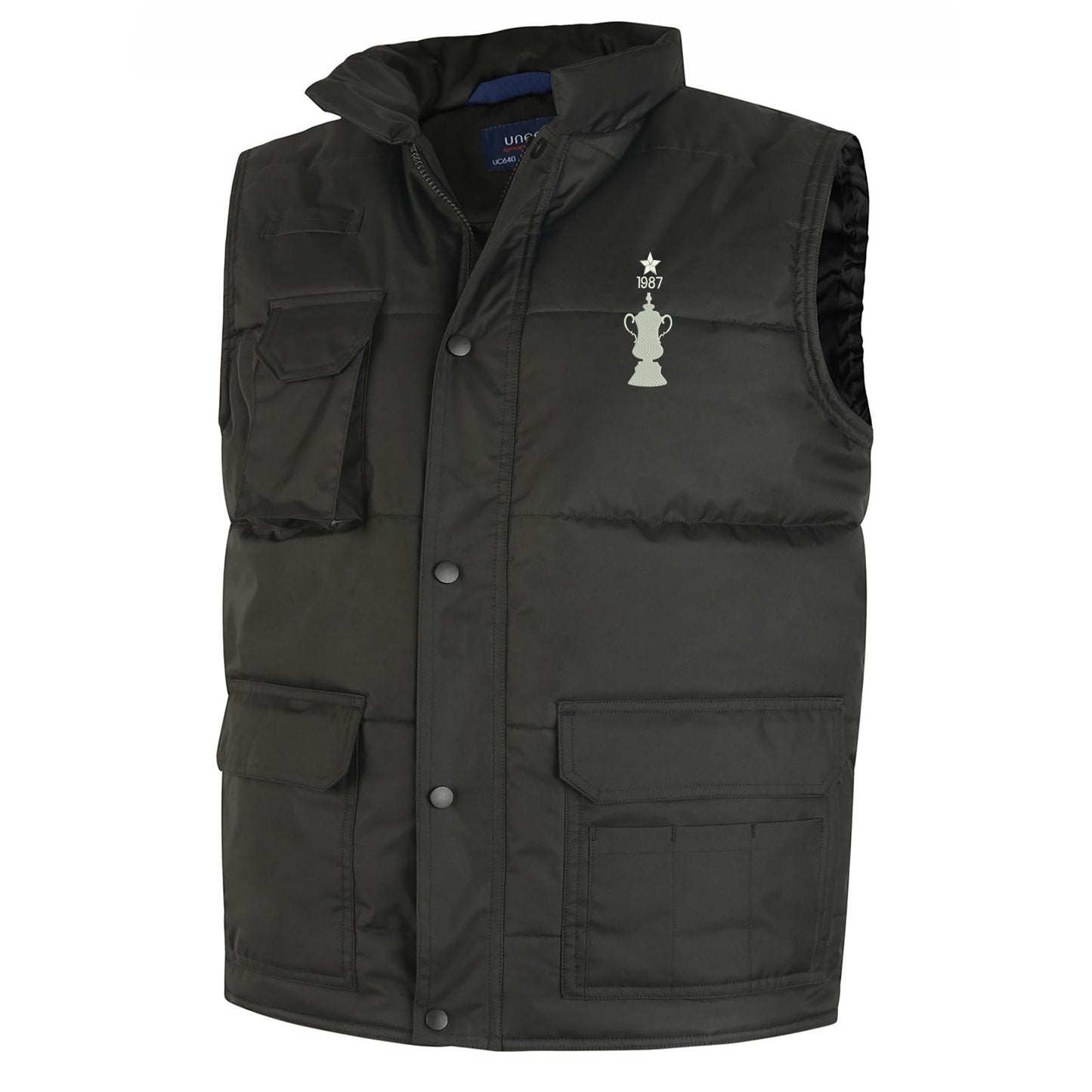Retro Coventry FA Cup Winners Embroidered Super Pro Body Warmer