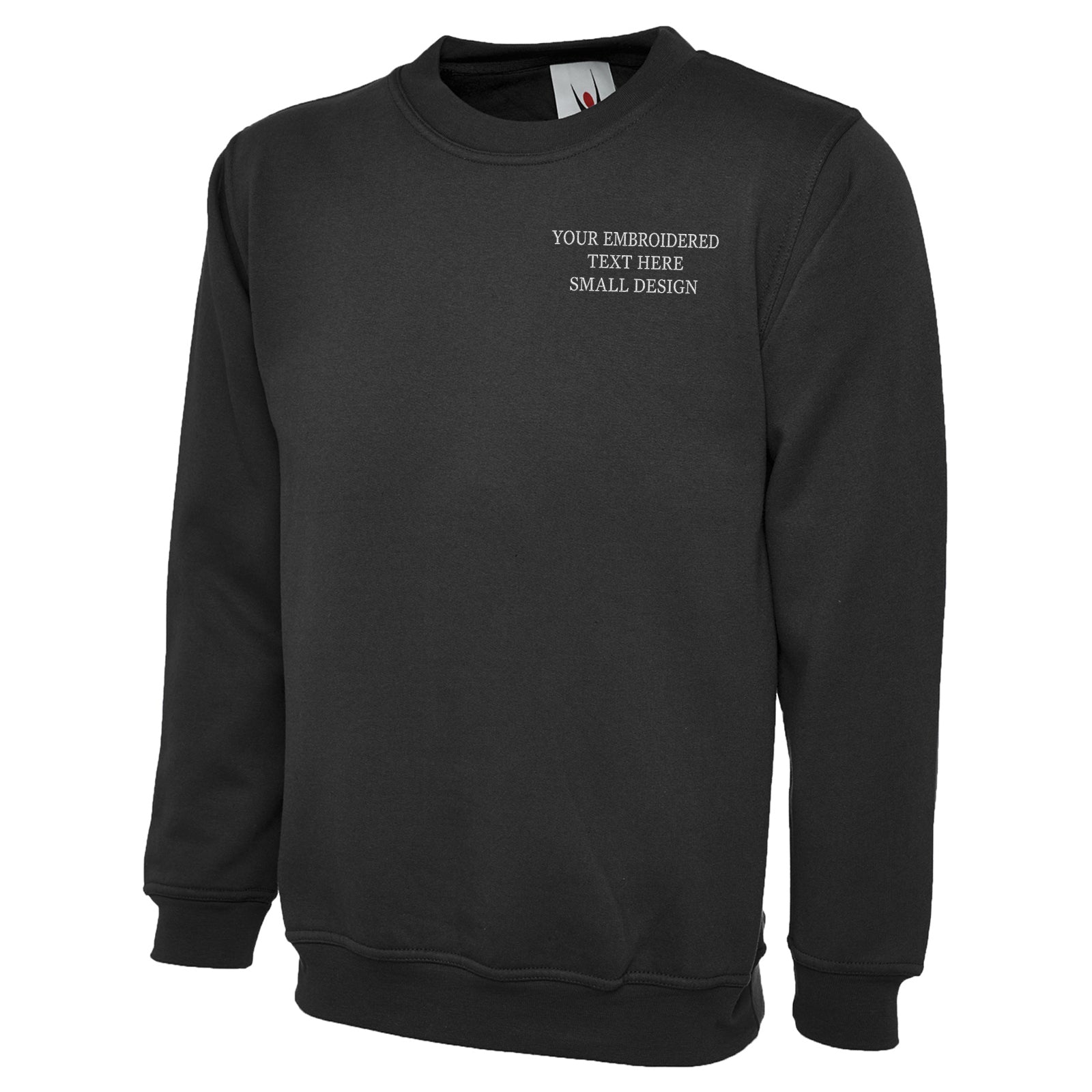 Personalised Custom Small Text Sweatshirt