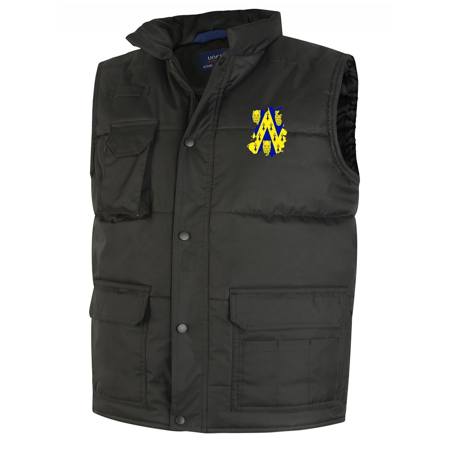 Shropshire Flag Map Embroidered Super Pro Body Warmer