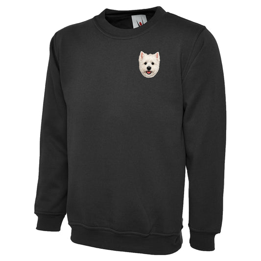 Westie Dog Face Sweatshirt 