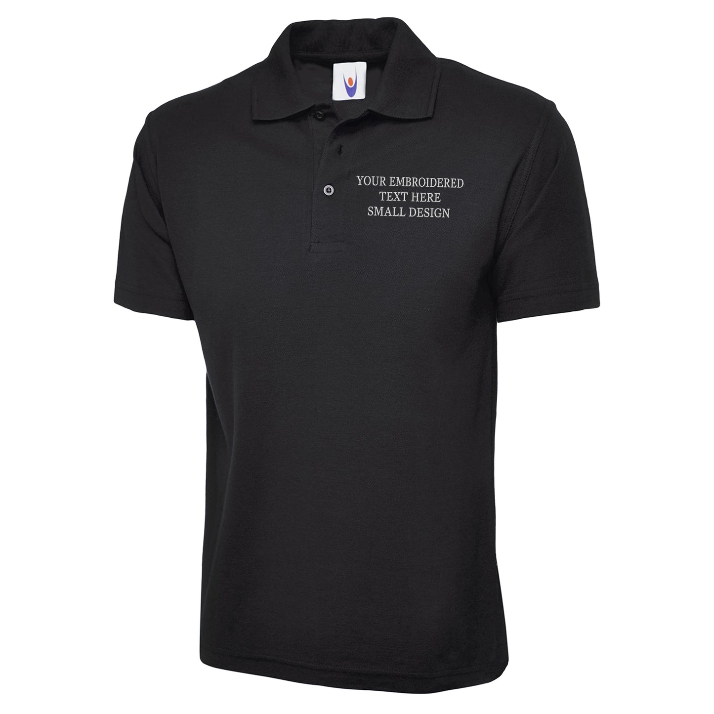 Personalised Custom Small Text Polo Shirt