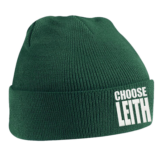 Hibs FC Choose Leith Football Beanie Hat 