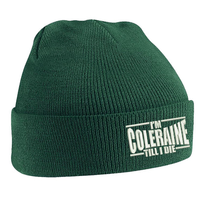 I am Coleraine Embroidered Beanie Hat