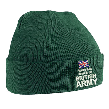Proud to Have Served in The British Army Beanie Hat