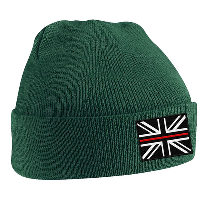 Thin Red Line Union Jack Beanie Hat