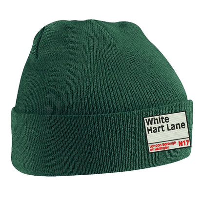 Retro White Hart Lane Beanie Hat