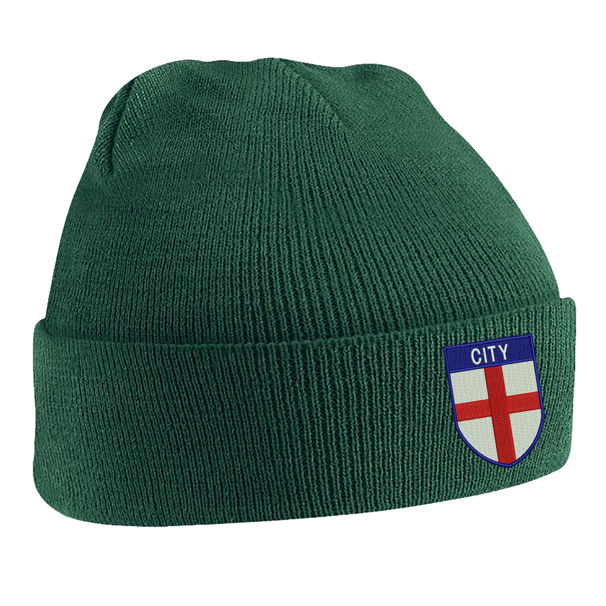 City Flag of England Shield Beanie Hat