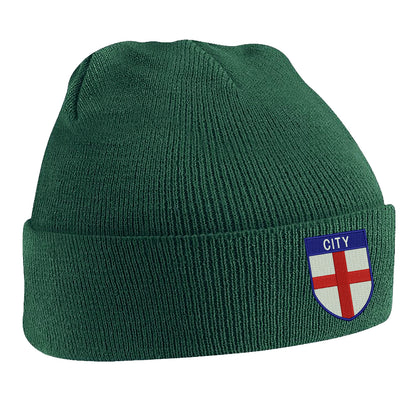 City Flag of England Shield Beanie Hat
