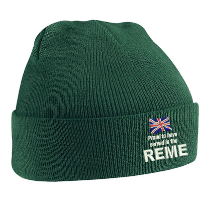 Proud to Have Served in The REME Beanie Hat
