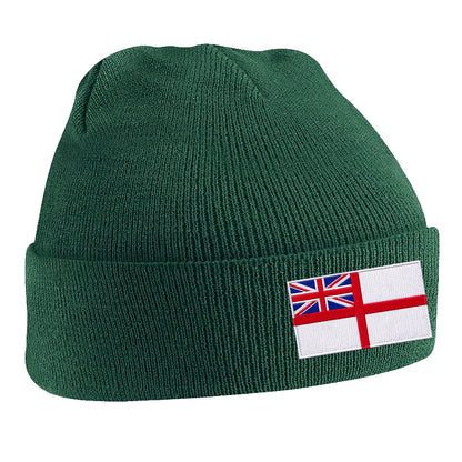 Royal Navy White Ensign Flag Beanie Hat