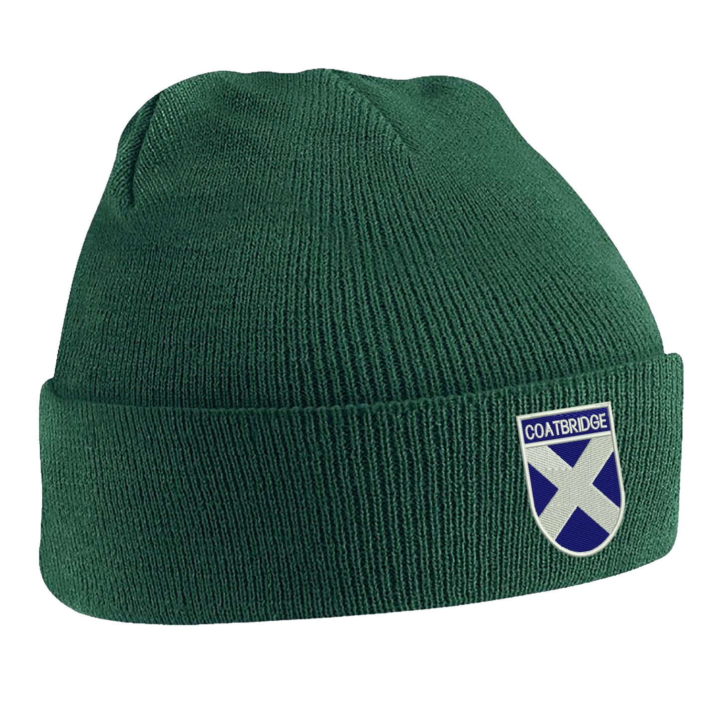 Coatbridge Flag of Scotland Shield Beanie Hat