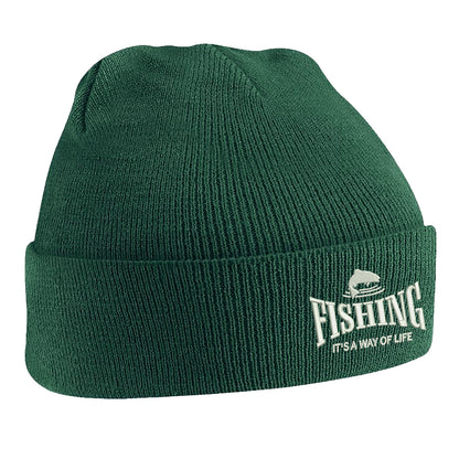 Fishing It's a Way of Life Beanie Hat