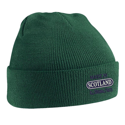 Made in Scotland All Original Parts Embroidered Beanie Hat
