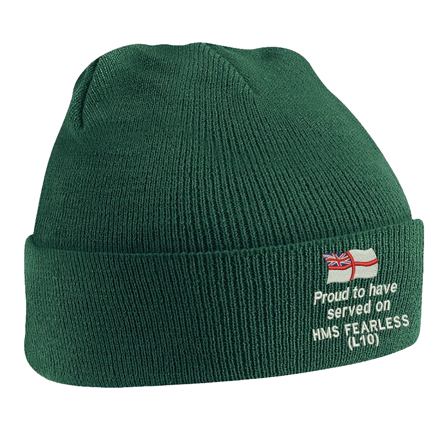Proud to Have Served on HMS Fearless (L10) Beanie Hat