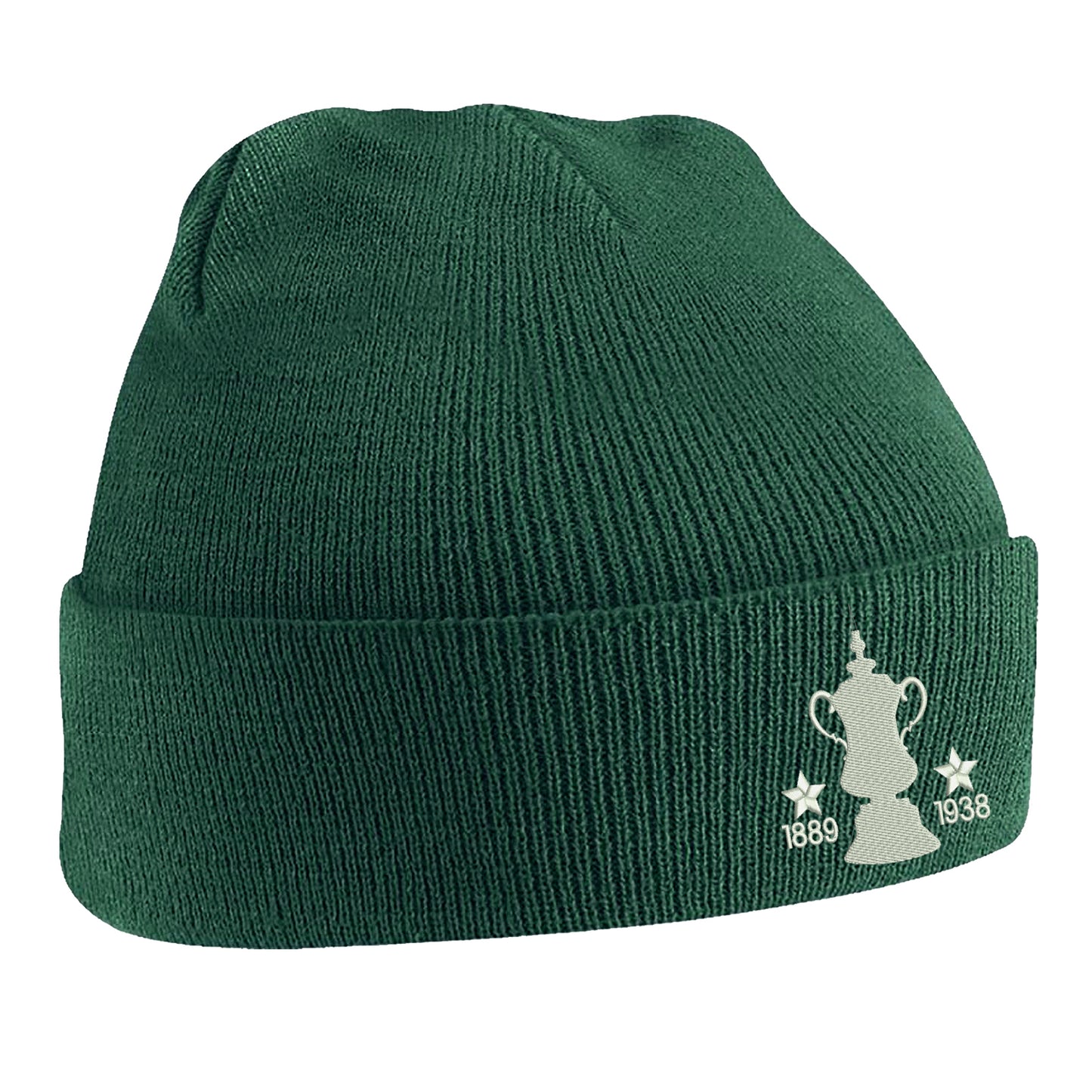Retro Preston Two Time Cup Winners Embroidered Beanie Hat