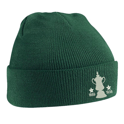 Retro Preston Two Time Cup Winners Embroidered Beanie Hat