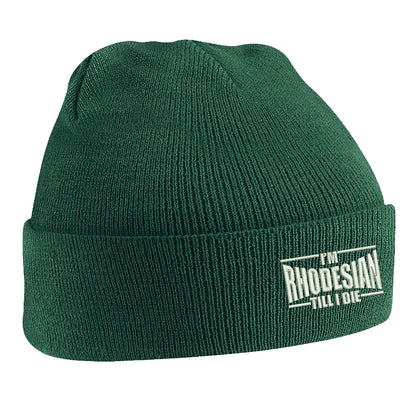 I'm Rhodesian Till I Die Embroidered Beanie Hat