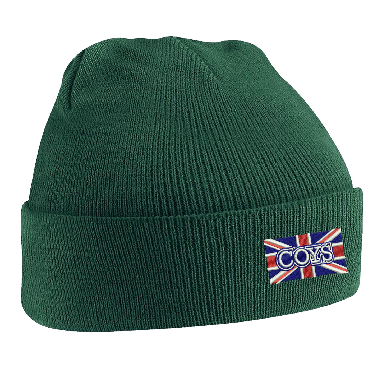 COYS Union Jack Embroidered Beanie Hat