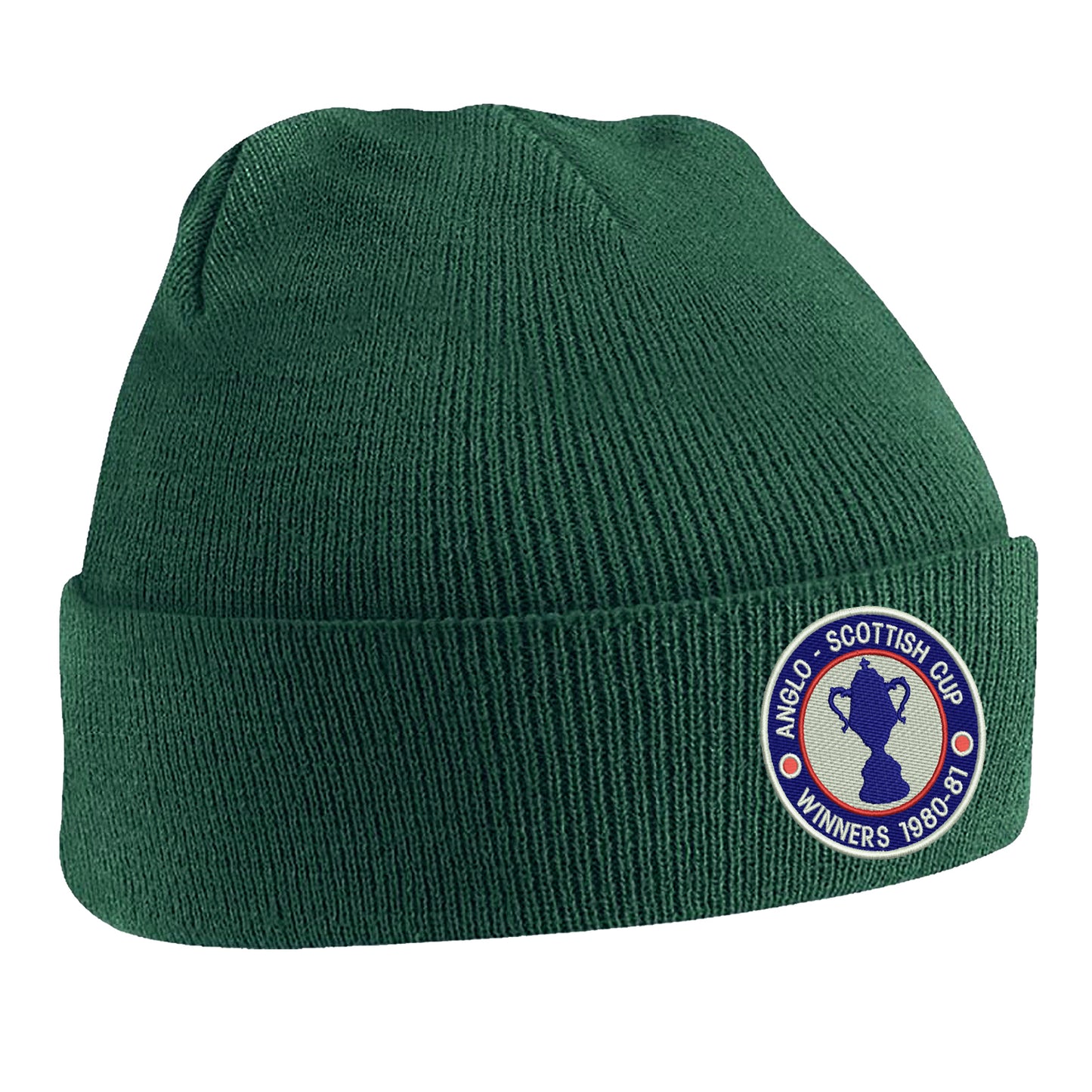 Retro Chesterfield Anglo-Scottish Cup Winners 1981 Embroidered Beanie Hat