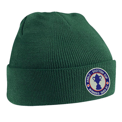 Retro Chesterfield Anglo-Scottish Cup Winners 1981 Embroidered Beanie Hat