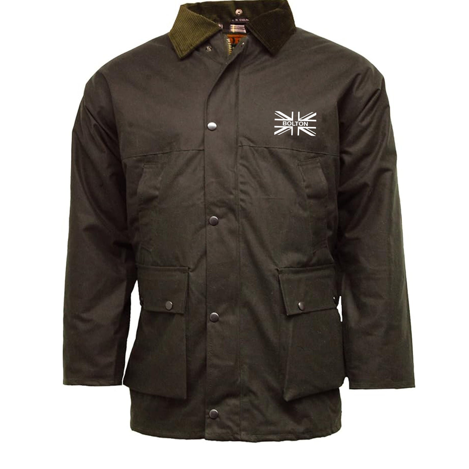 Bolton Union Jack Wax Jacket
