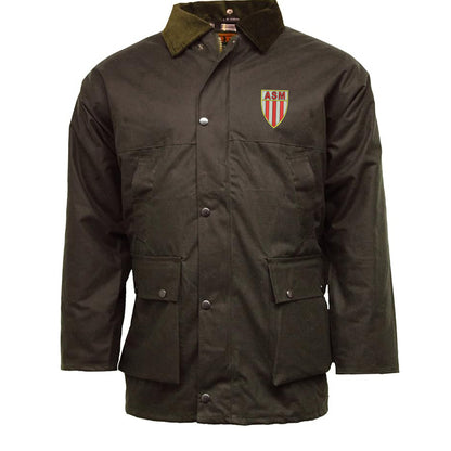 Retro Monaco 1961 Embroidered Padded Wax Jacket