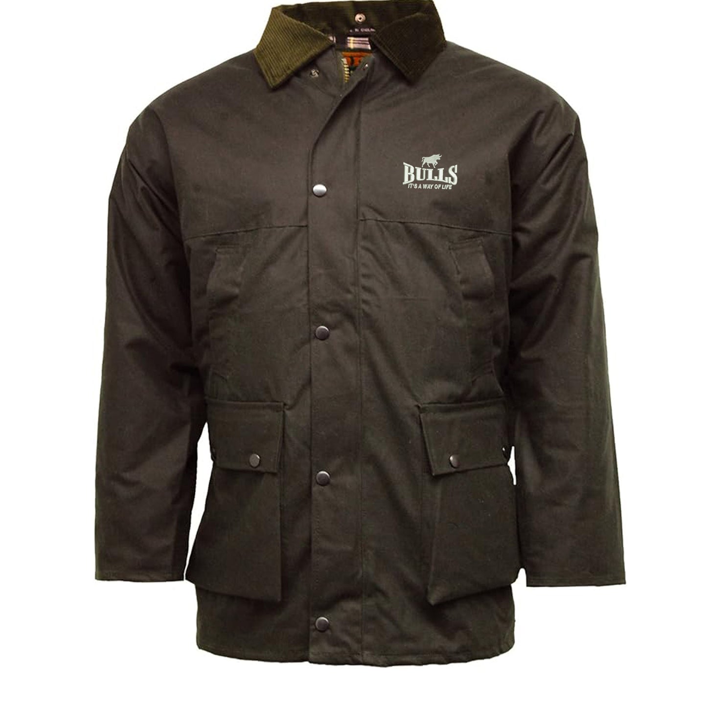 Bulls It's a Way of Life Padded Wax Jacket
