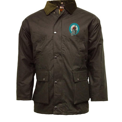 Retro MOD Scooter Padded Wax Jacket