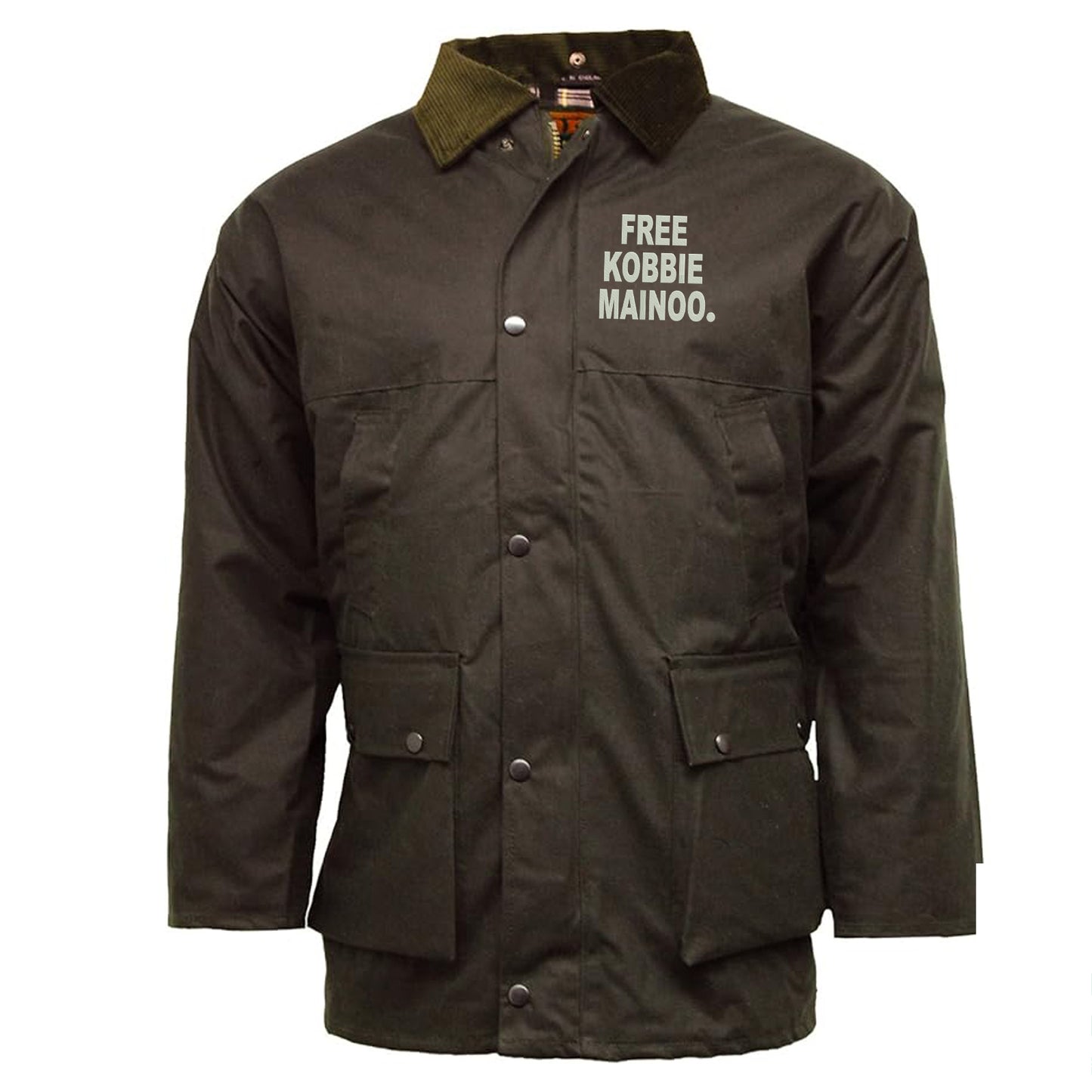 Free Kobbie Mainoo Embroidered Padded Wax Jacket