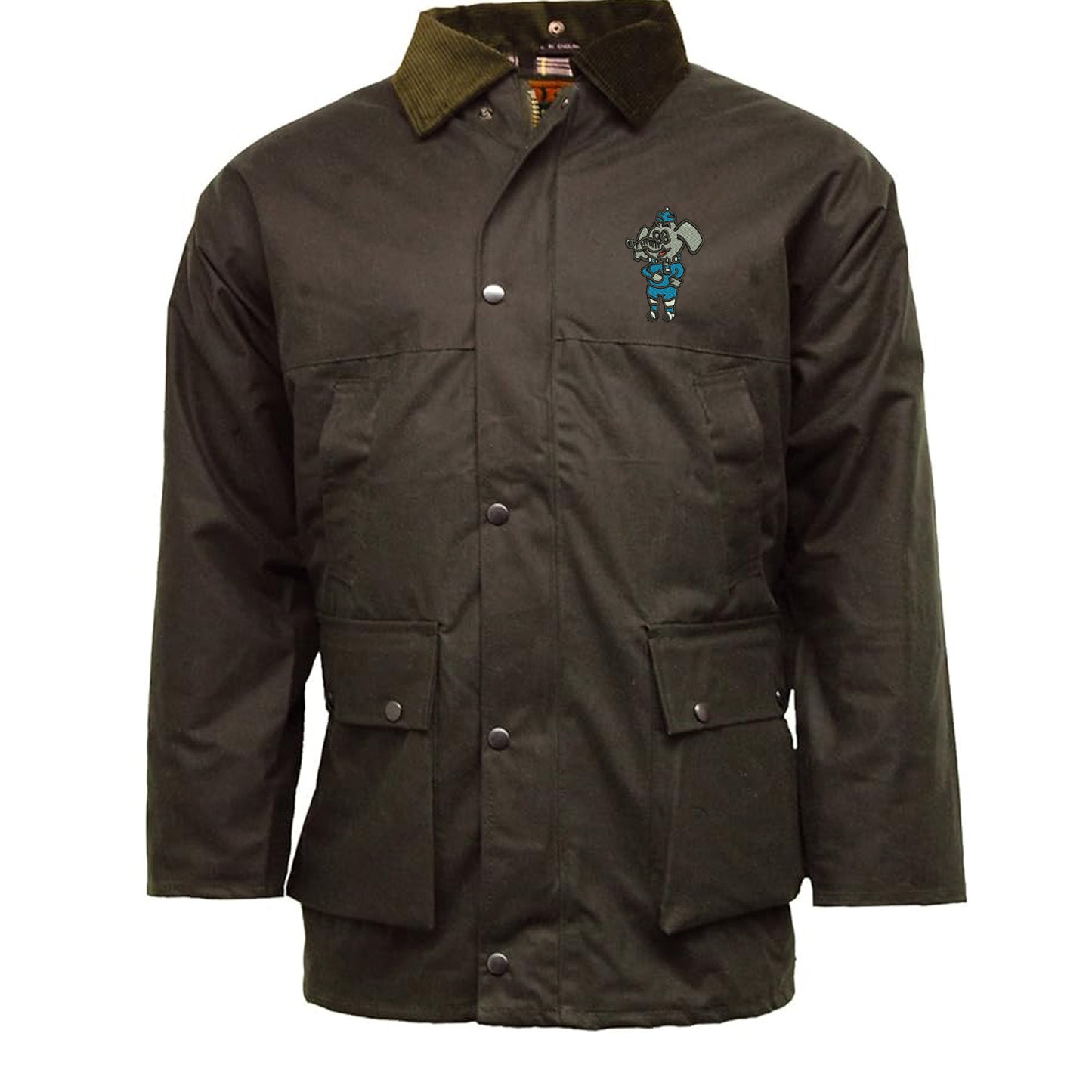 Retro Coventry 1974 Embroidered Padded Wax Jacket