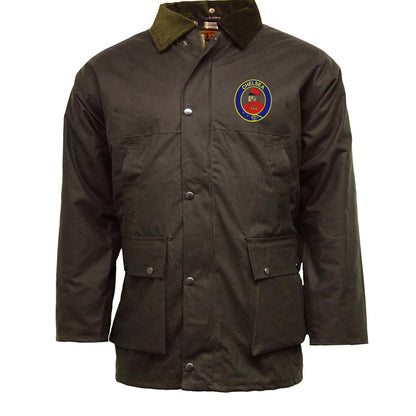 Retro Chelsea 1905 Embroidered Padded Wax Jacket