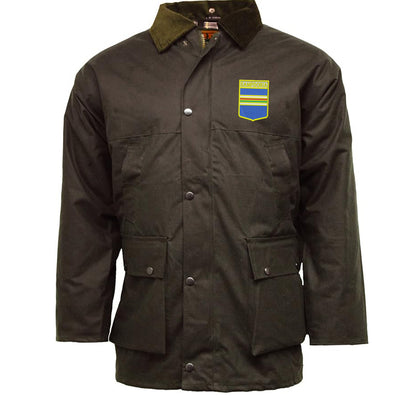 Retro Sampdoria 1960s Embroidered Padded Wax Jacket