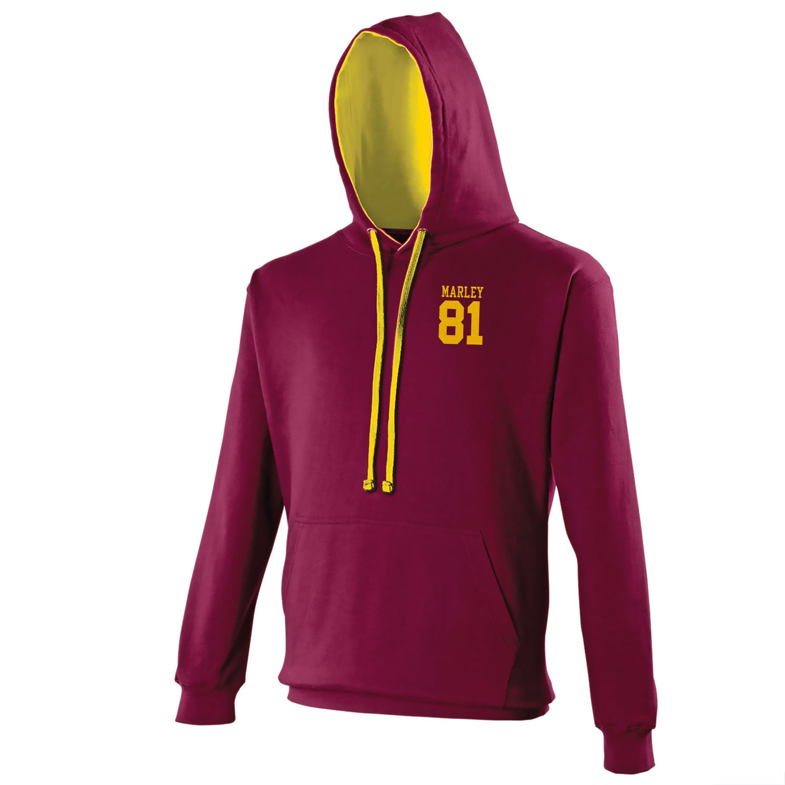 Bob Marley Football Contrast Hoodie