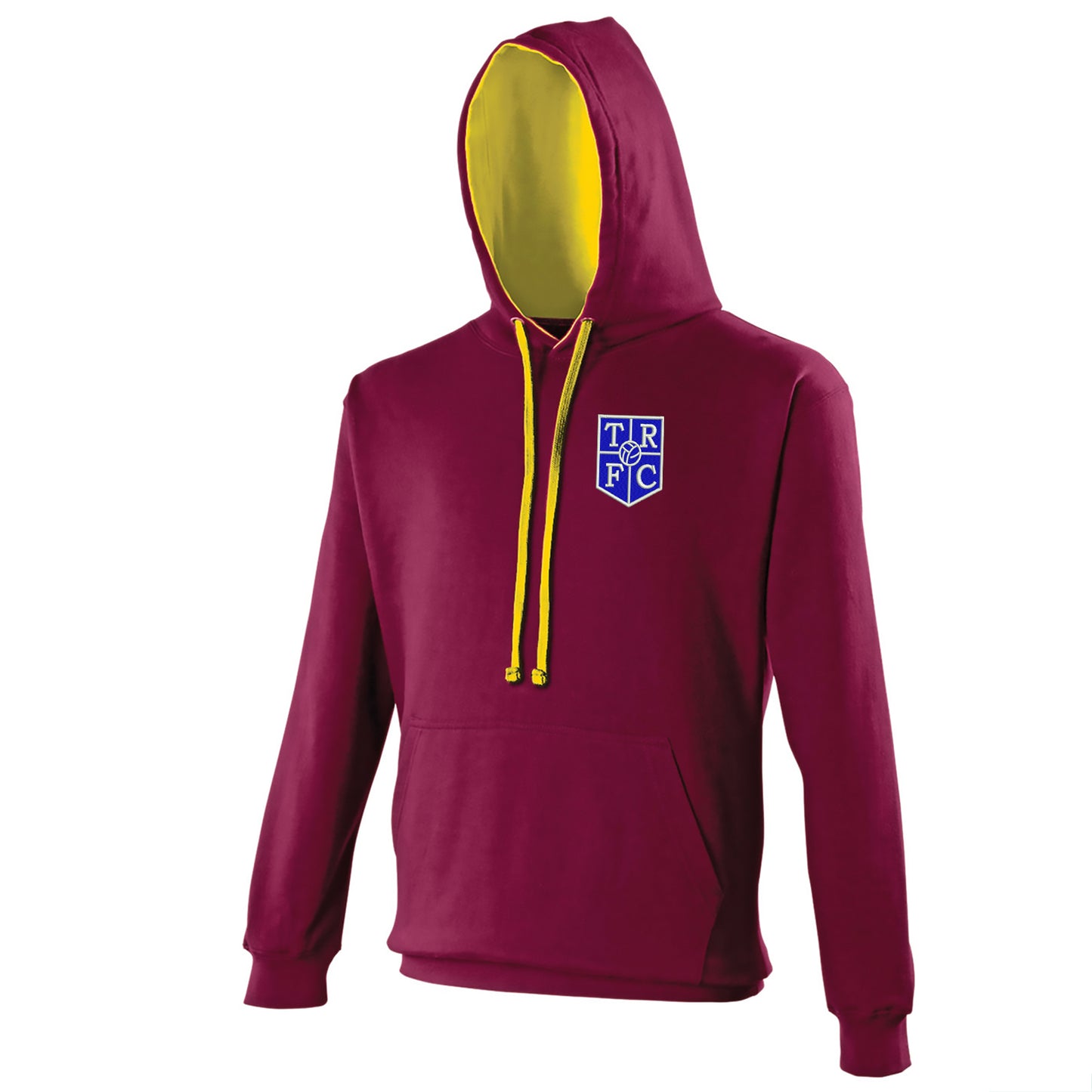 Retro Tranmere 1983 Embroidered Contrast Hoodie