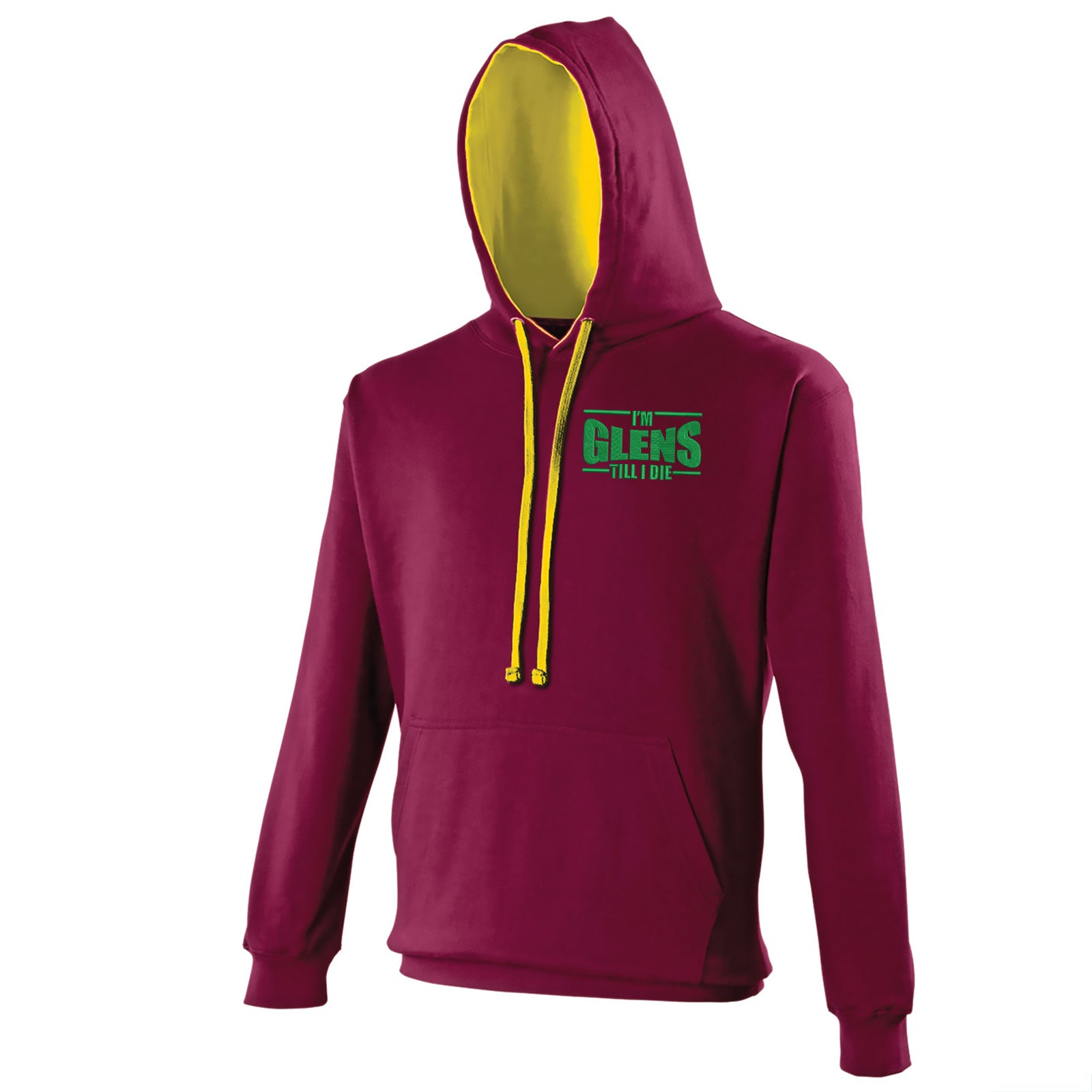 Glentoran FC Football Contrast Hoodie
