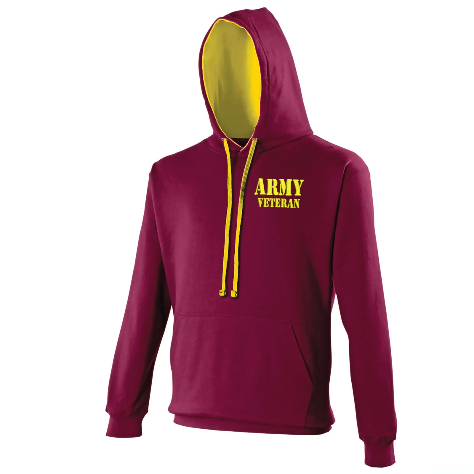 Army Veteran Contrast Hoodie 