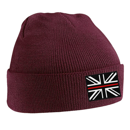 Thin Red Line Union Jack Beanie Hat