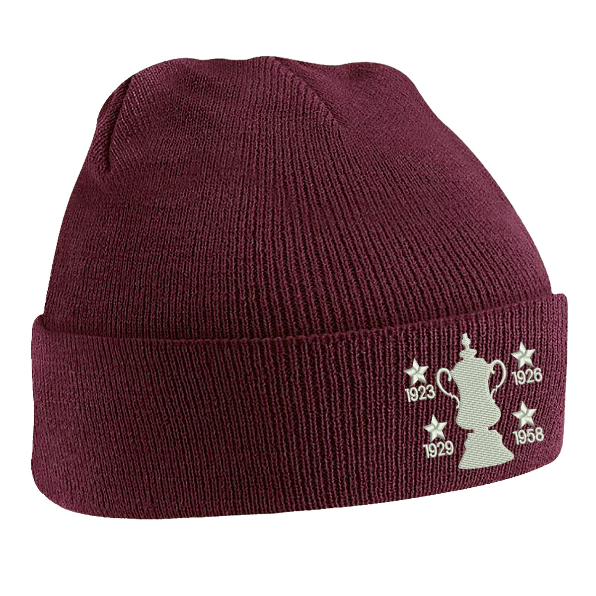 Retro Bolton Four Time Cup Winners Beanie Hat