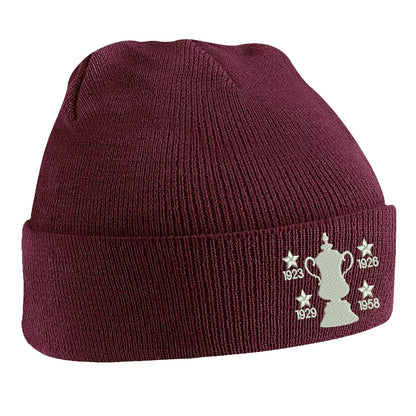 Retro Bolton Four Time Cup Winners Beanie Hat