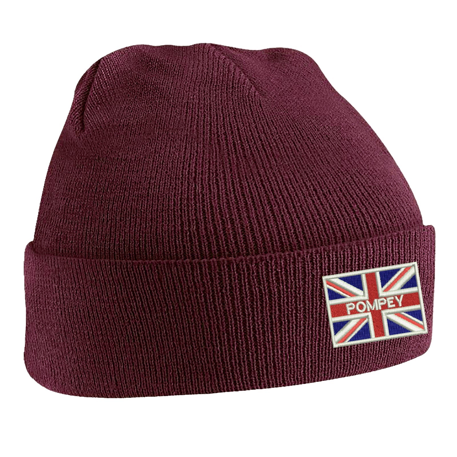 Pompey Coloured Union Jack Beanie Hat