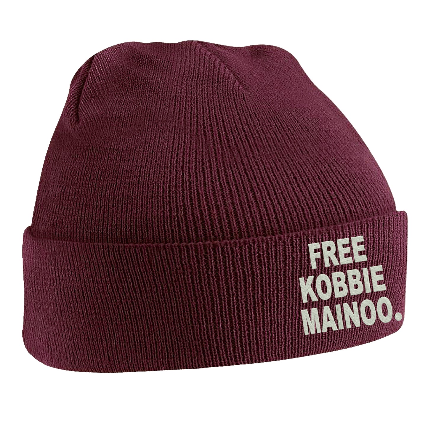 Free Kobbie Mainoo Embroidered Beanie Hat