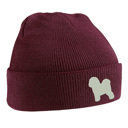 Bichon Frise Embroidered Beanie Hat