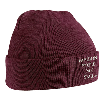 Fashion Stole My Smile Beanie Hat