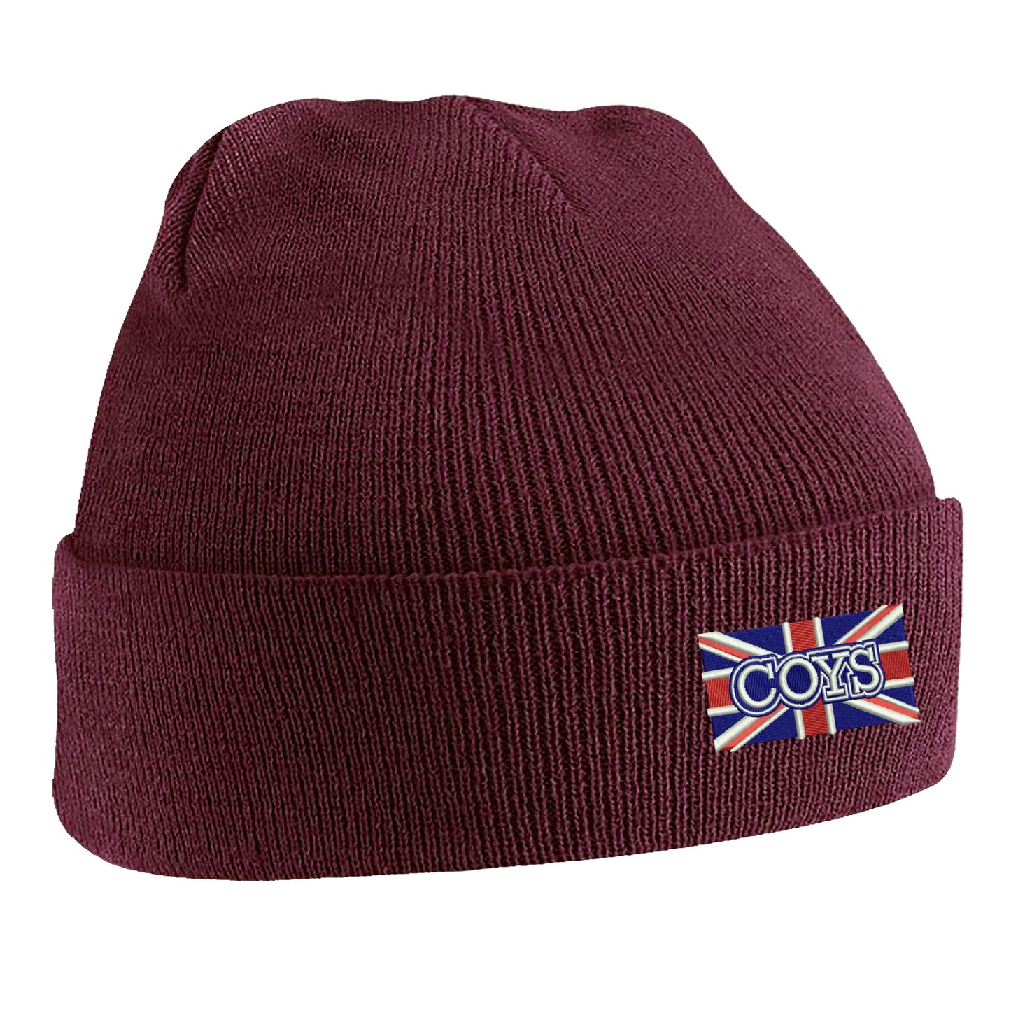 COYS Union Jack Embroidered Beanie Hat