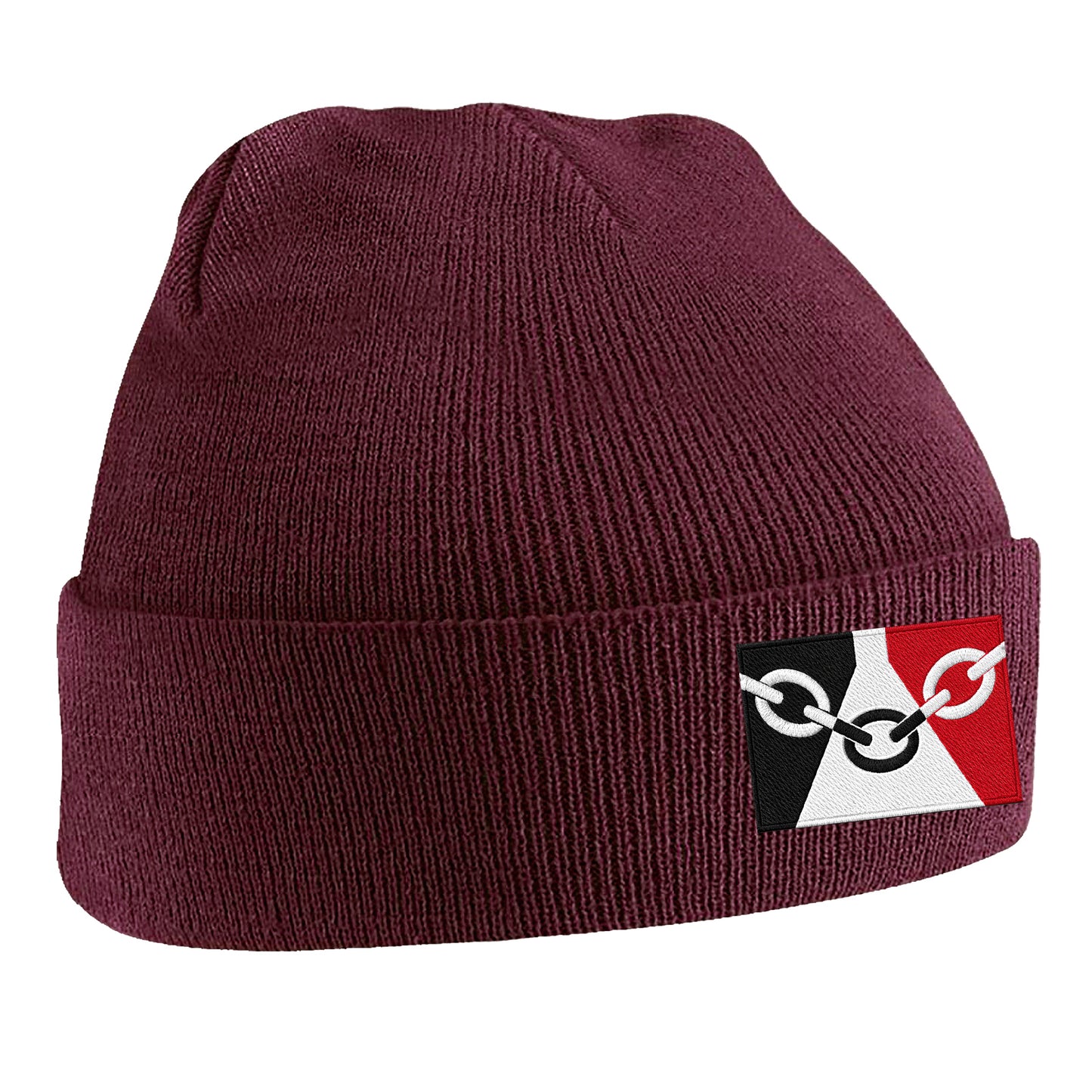 Black Country Flag Embroidered Beanie Hat