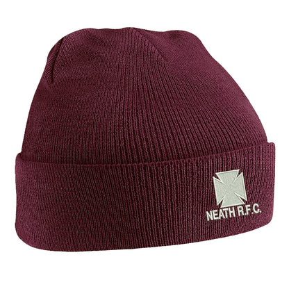 Retro Neath RFC Embroidered Beanie Hat