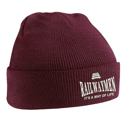 Railwaymen Embroidered Beanie Hat