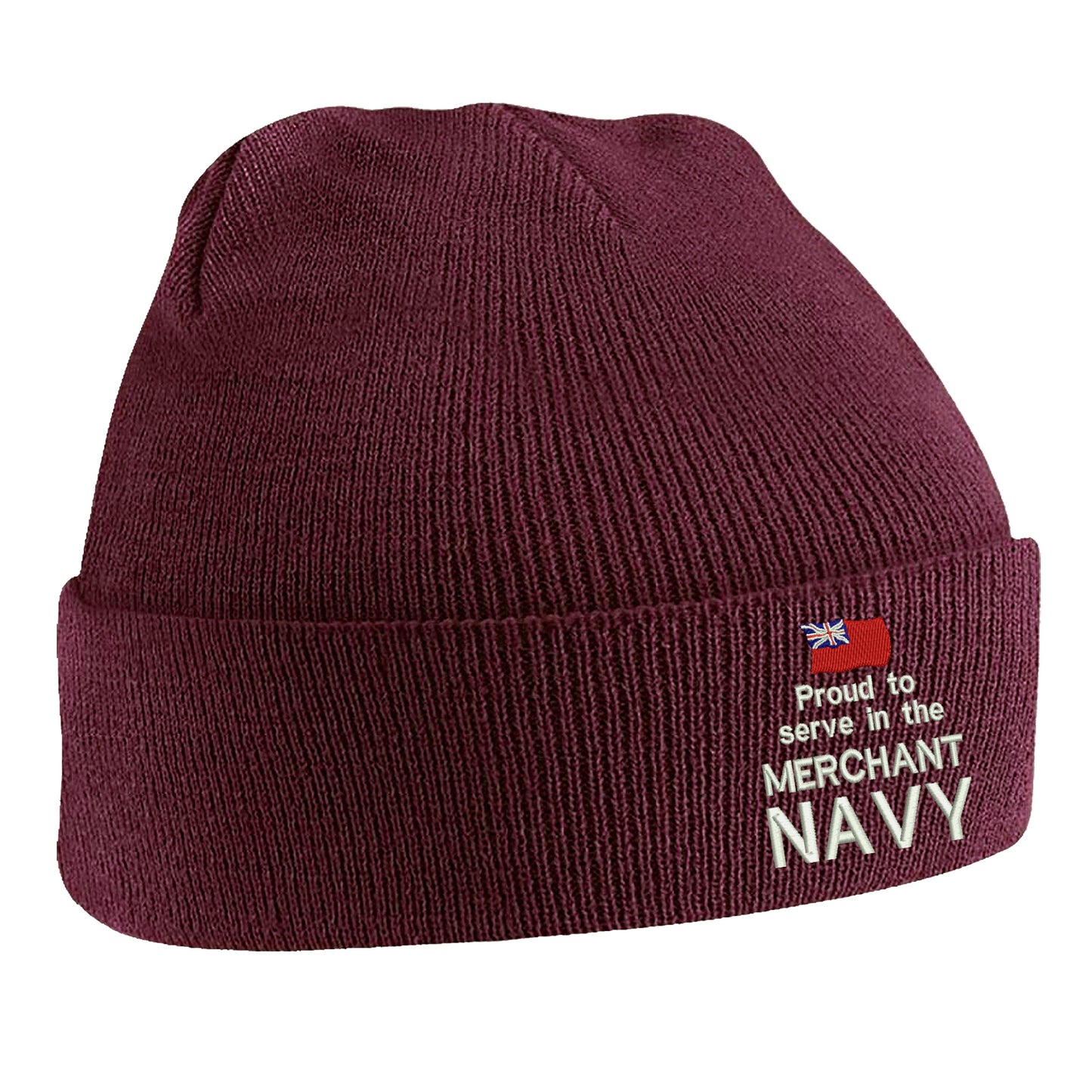 Proud to Serve in The Merchant Navy Beanie Hat