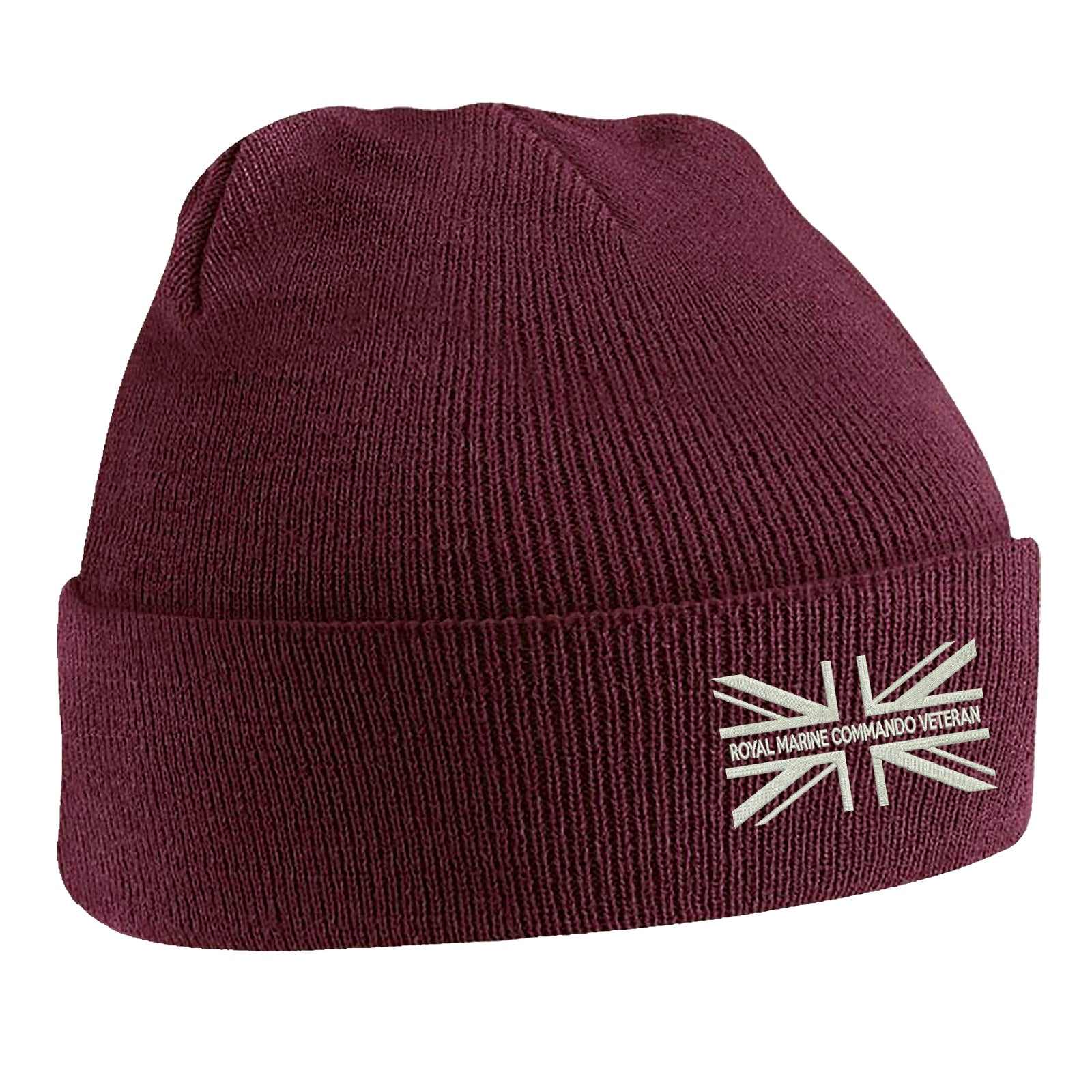 Royal Marine Commando Veteran Union Jack Beanie Hat